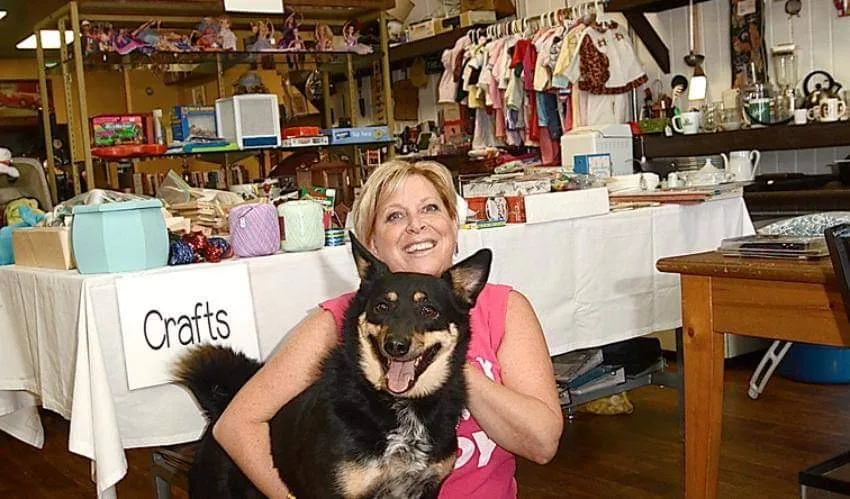 Sharon with the rescues, photo 3